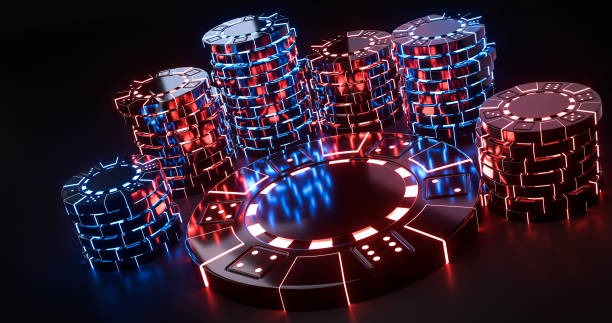 Sic Bo table with three dice displayed and betting board visible